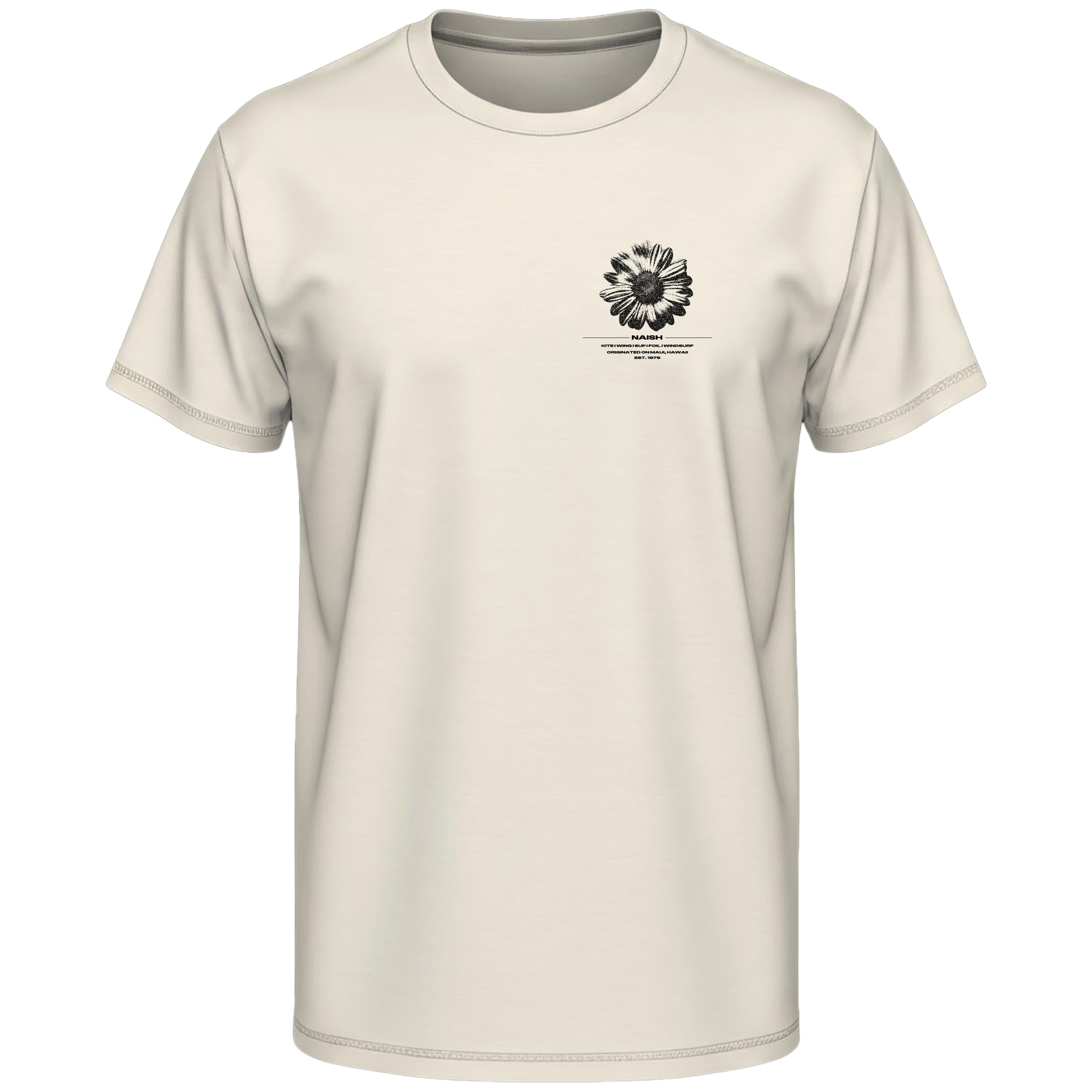 Naish Flower Tee t-shirt sable M coton