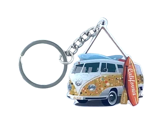 SURFPISTOLS Porte-clef Van Life Camper metal 14g