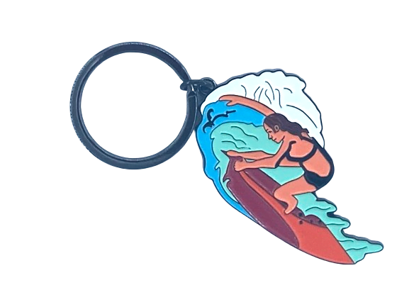 SURFPISTOLS Surfeuse porte-clés surf métal 5,7 cm