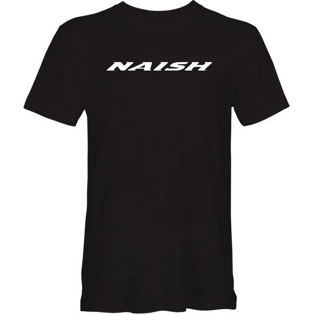 Naish Logo Tee L t-shirt coton noir coupe droite