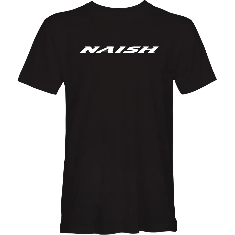 Naish Logo Tee L t-shirt coton noir coupe droite