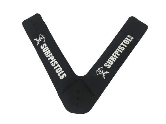 Surfpistols Wing Footstraps en V Néoprène + vis