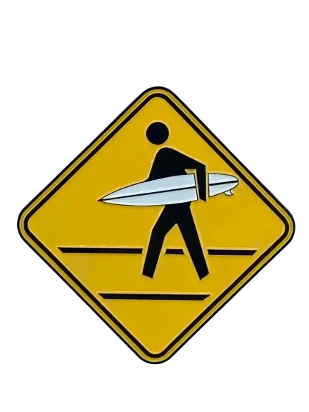 SURFPISTOLS Idées cadeaux MAGNET ROAD SIGN magnet USA