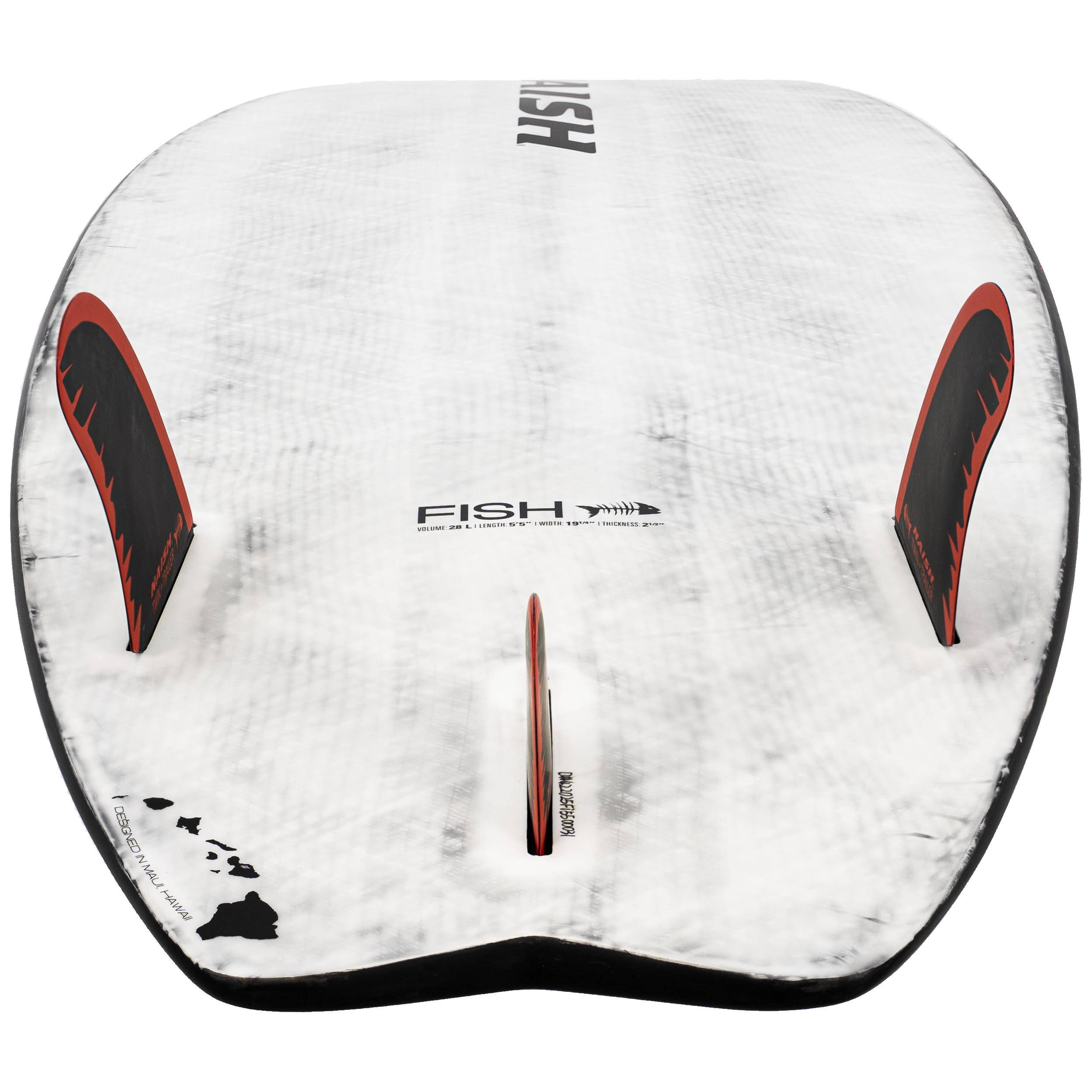 Naish Fish planche kite surf blanche 5'2" 25L vagues