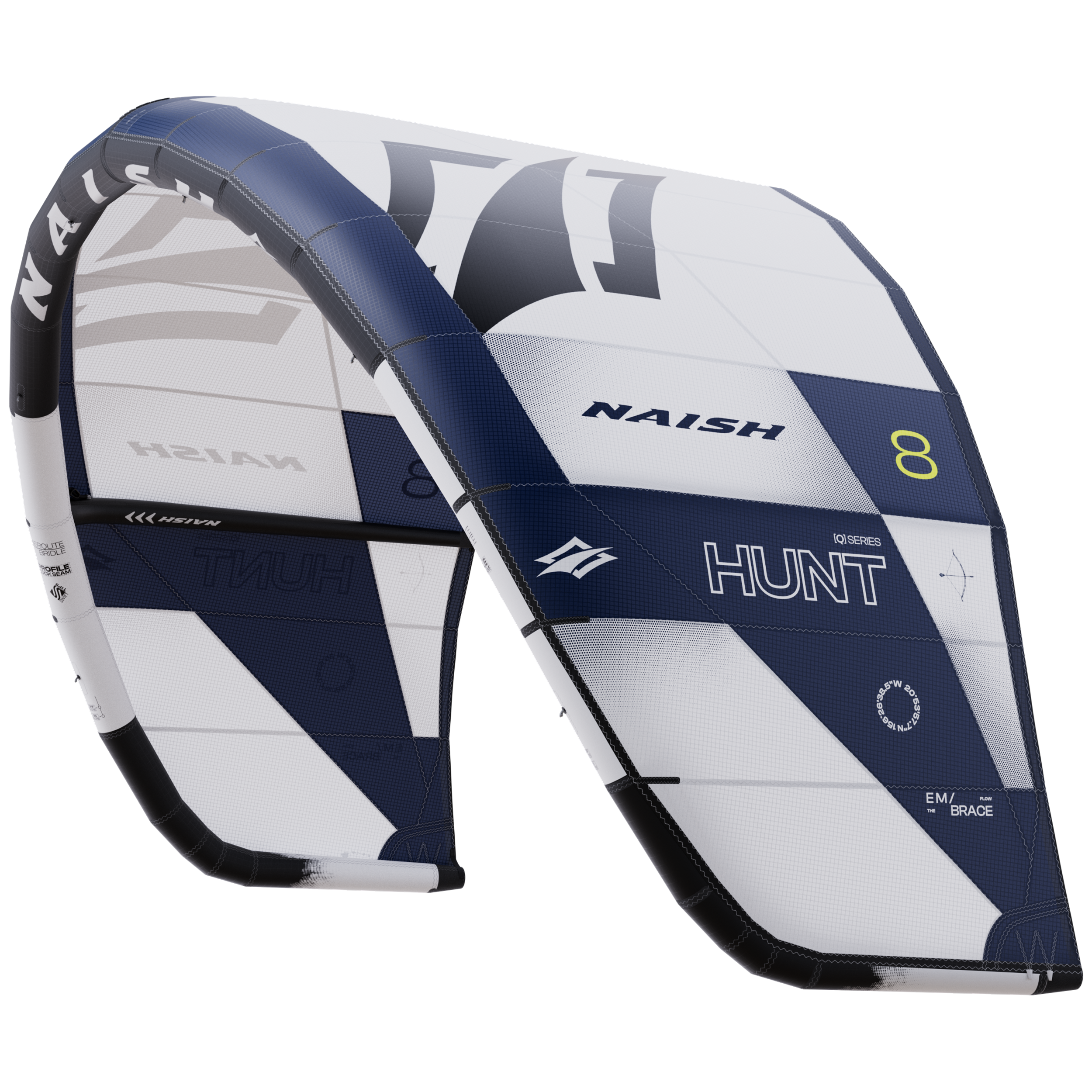 Naish Kites Hunt 9.0 aile kite blanche vagues