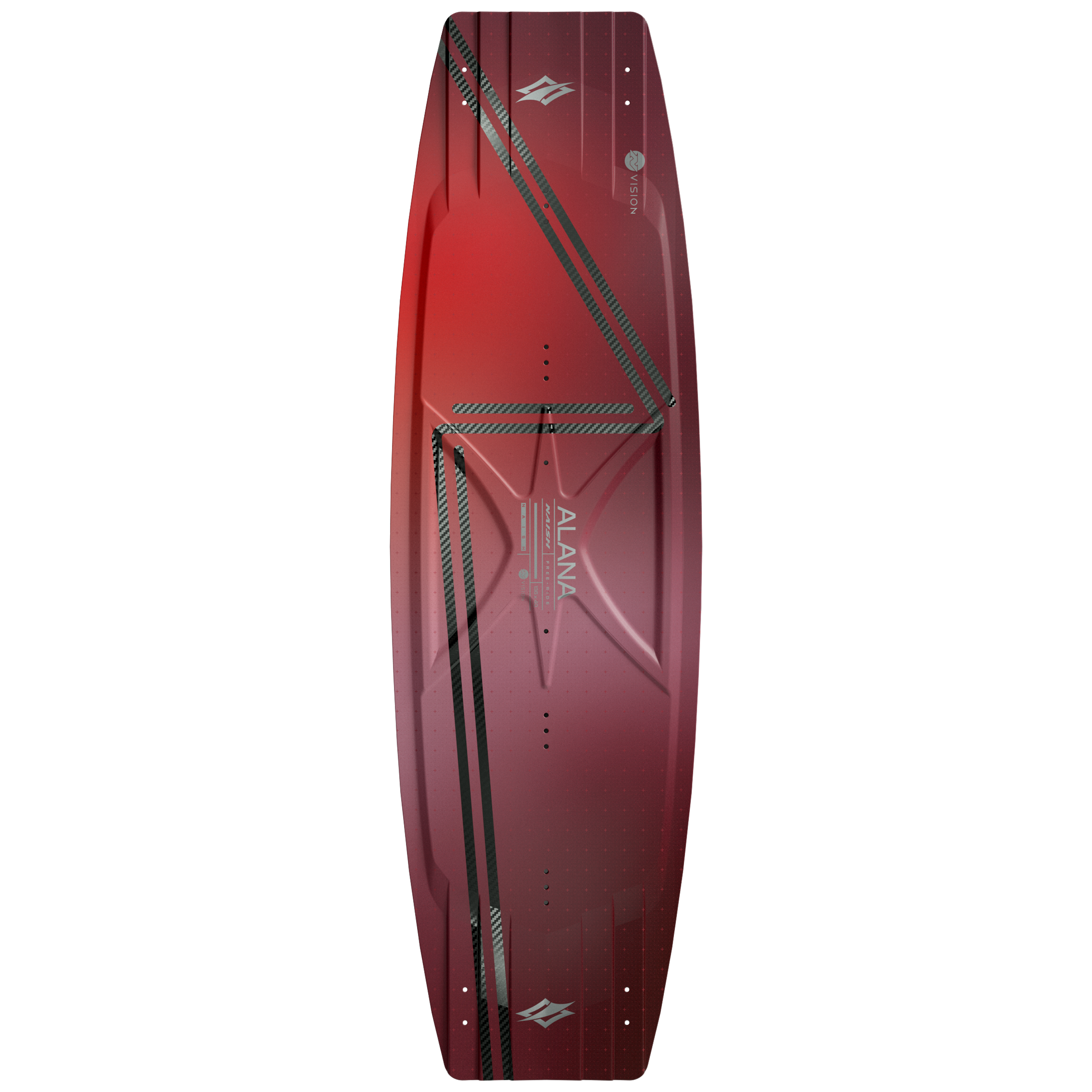 Naish Alana NVision planche twintip 136 carbone rose