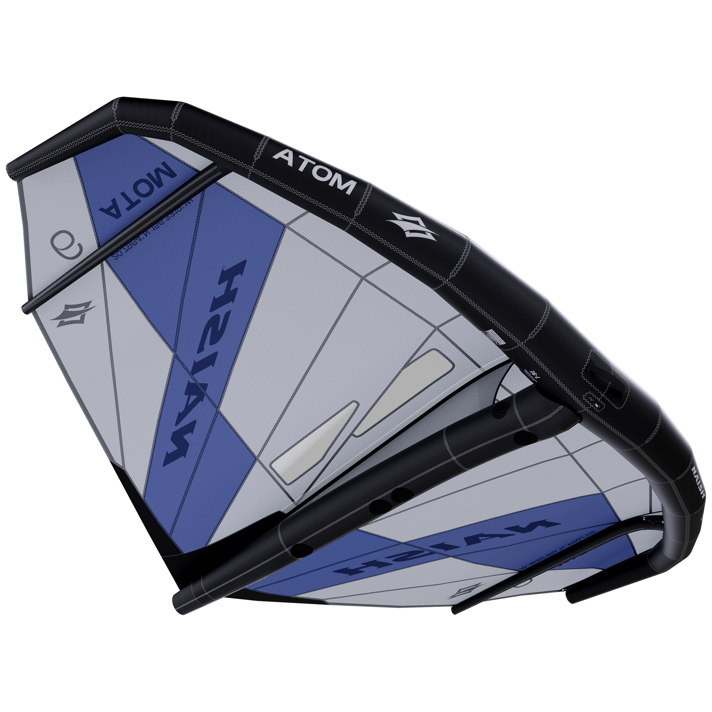 Naish Atom aile wing 6.0 rouge blanc lightwind