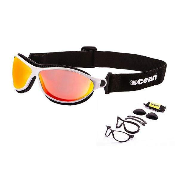 SURFPISTOLS Lunettes Tierra blanc verres rouges