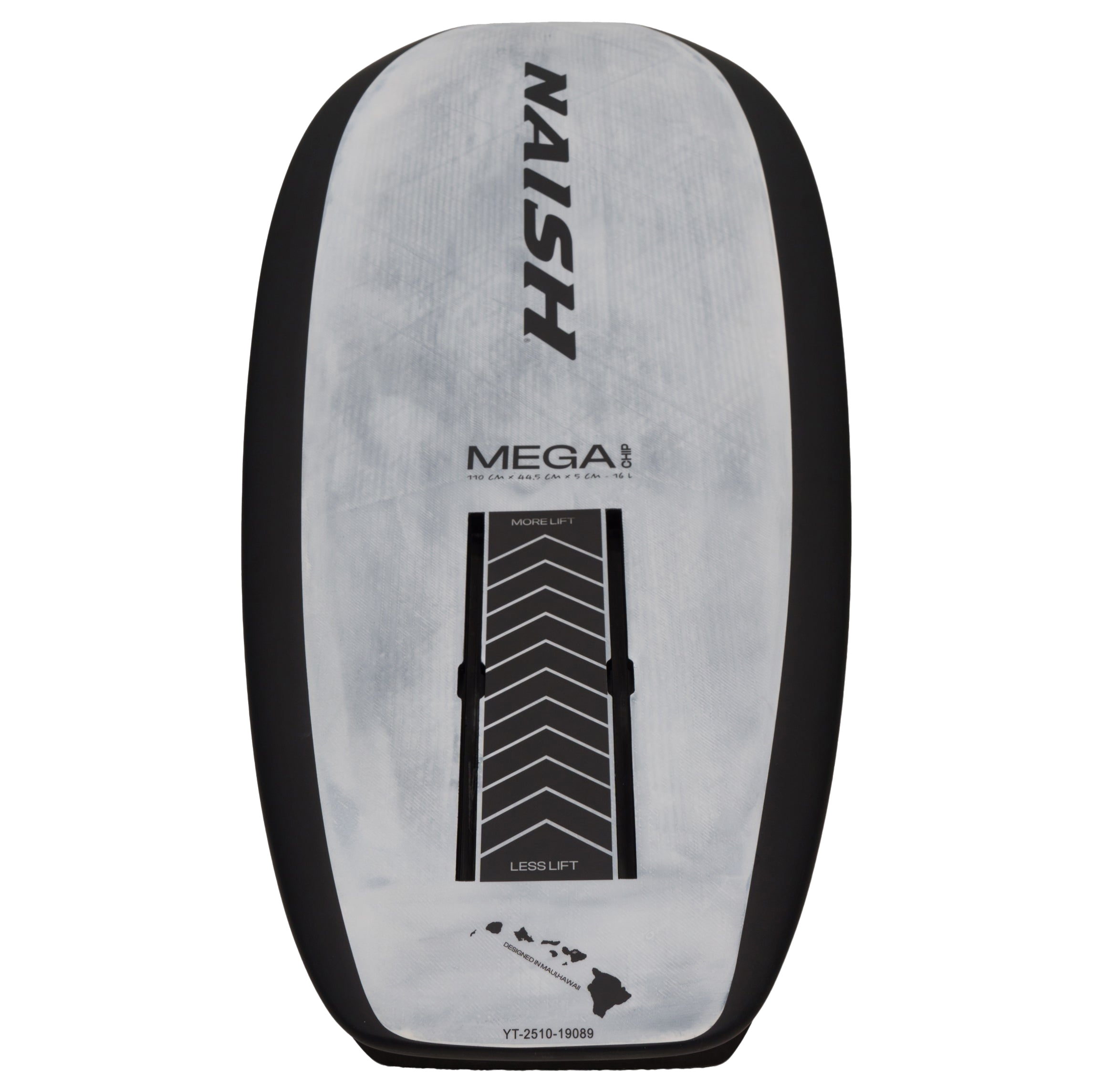 Naish Megachip foil board 110 blanc jaune
