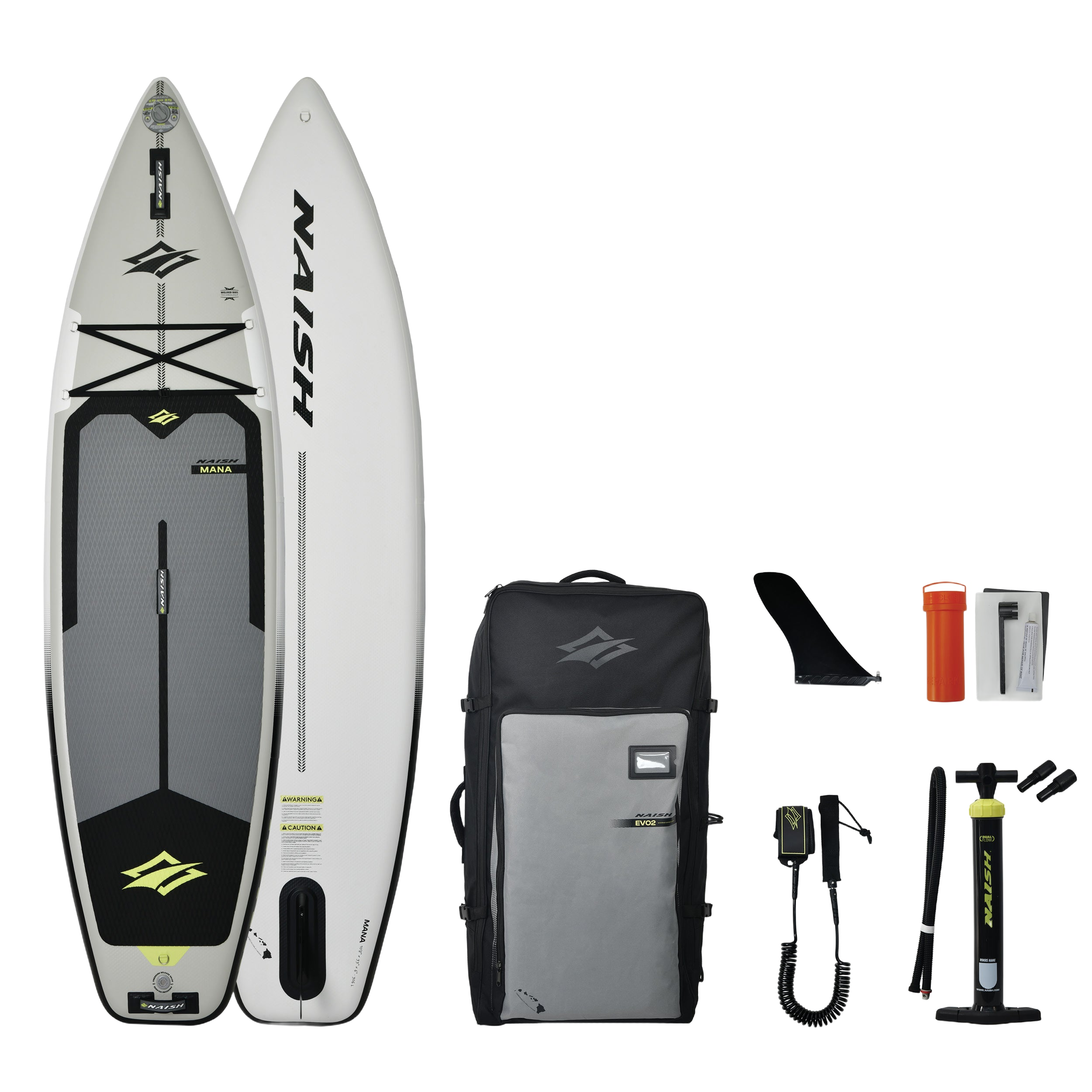 Naish Mana iSup 10'8" paddle gonflable blanc 33"