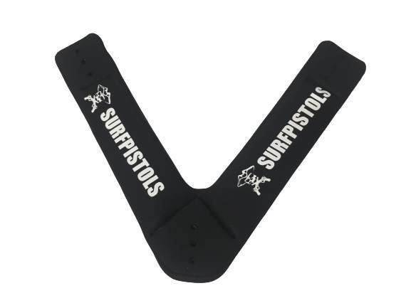 Surfpistols Wing Footstraps en V Néoprène + vis