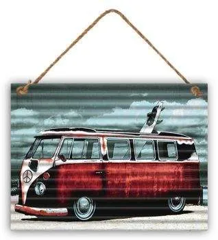 SURFPISTOLS Plaque métal Drop Camper déco murale