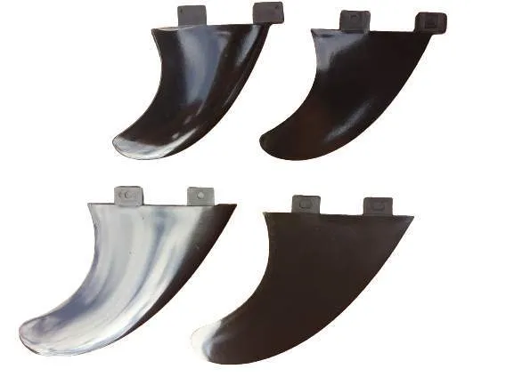 Surfpistols Quad dérives surf nylon 2 XS + 2 M 2 tabs