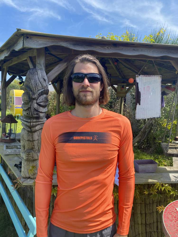 SURFPISTOLS Rescue lycra Downwind rash vest sécurité