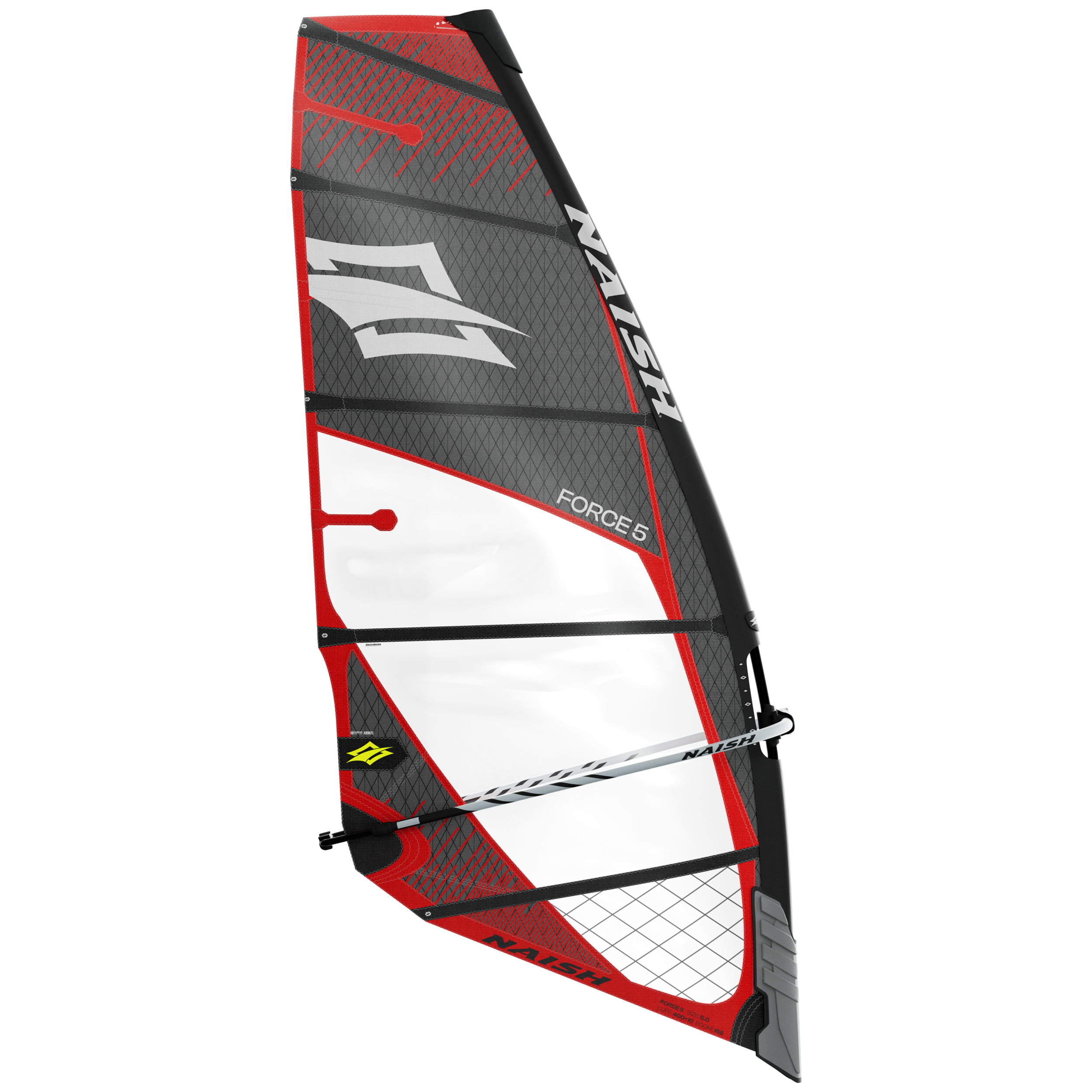 Naish Force 5 Voile windsurf vent fort 5.3 noire