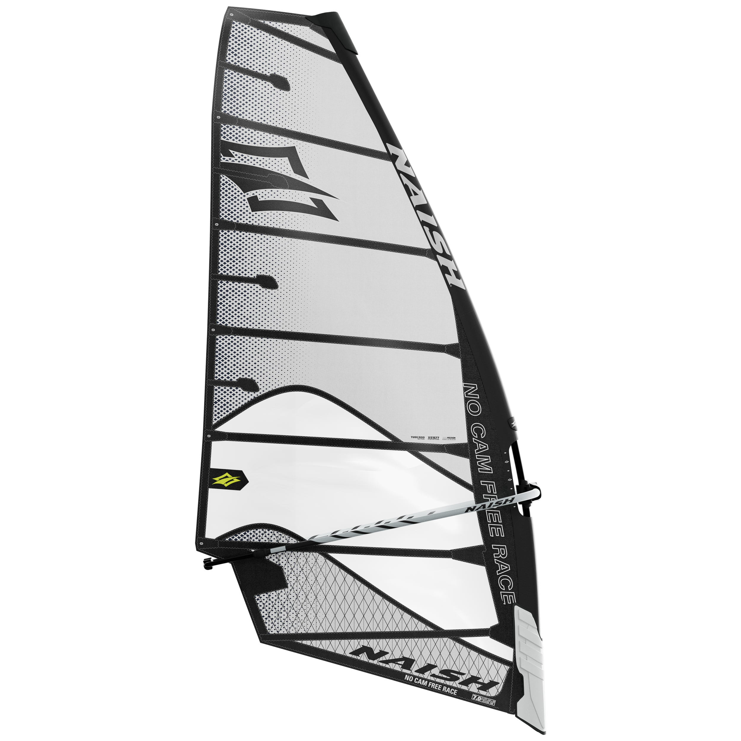 Naish No Cam Freerace 7.0 voile windsurf blanche