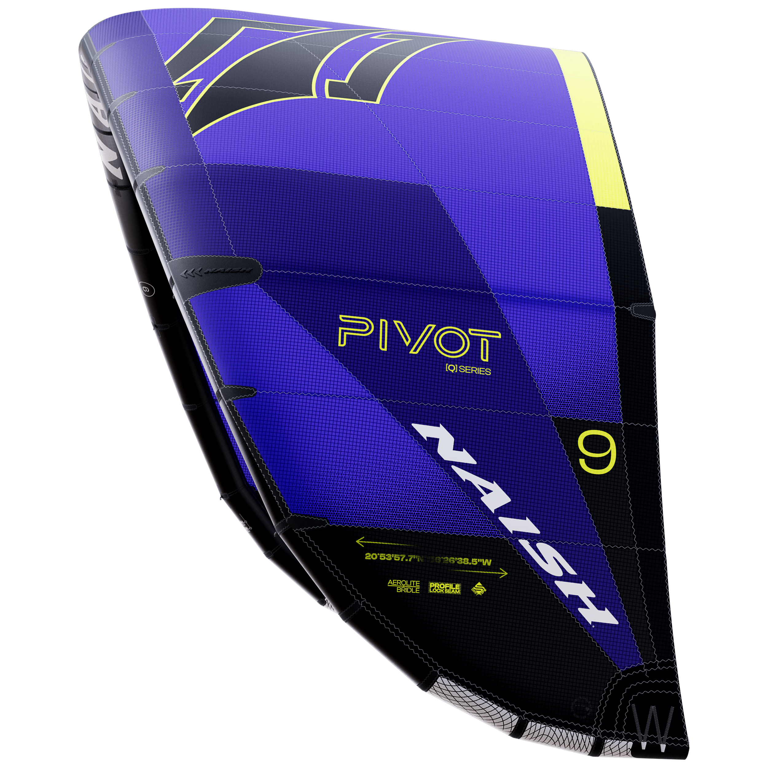 Naish Pivot aile kite violette 9m freeride polyvalente