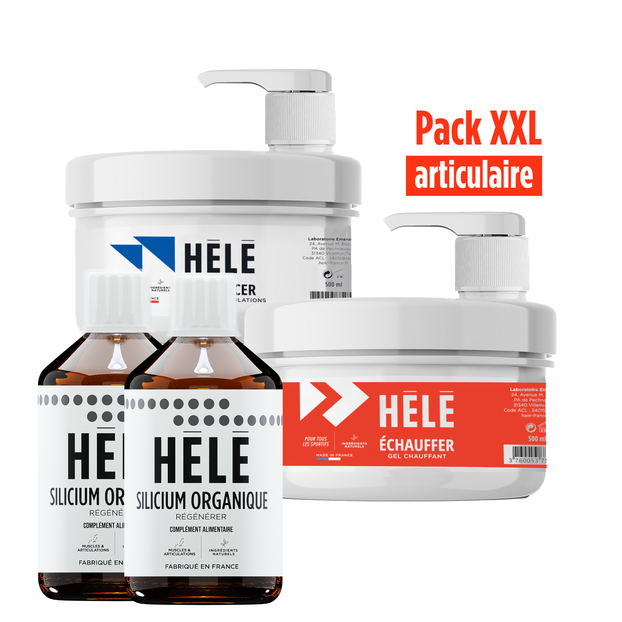 Hélé Pack Articulation confort articulaire XL 500 mL