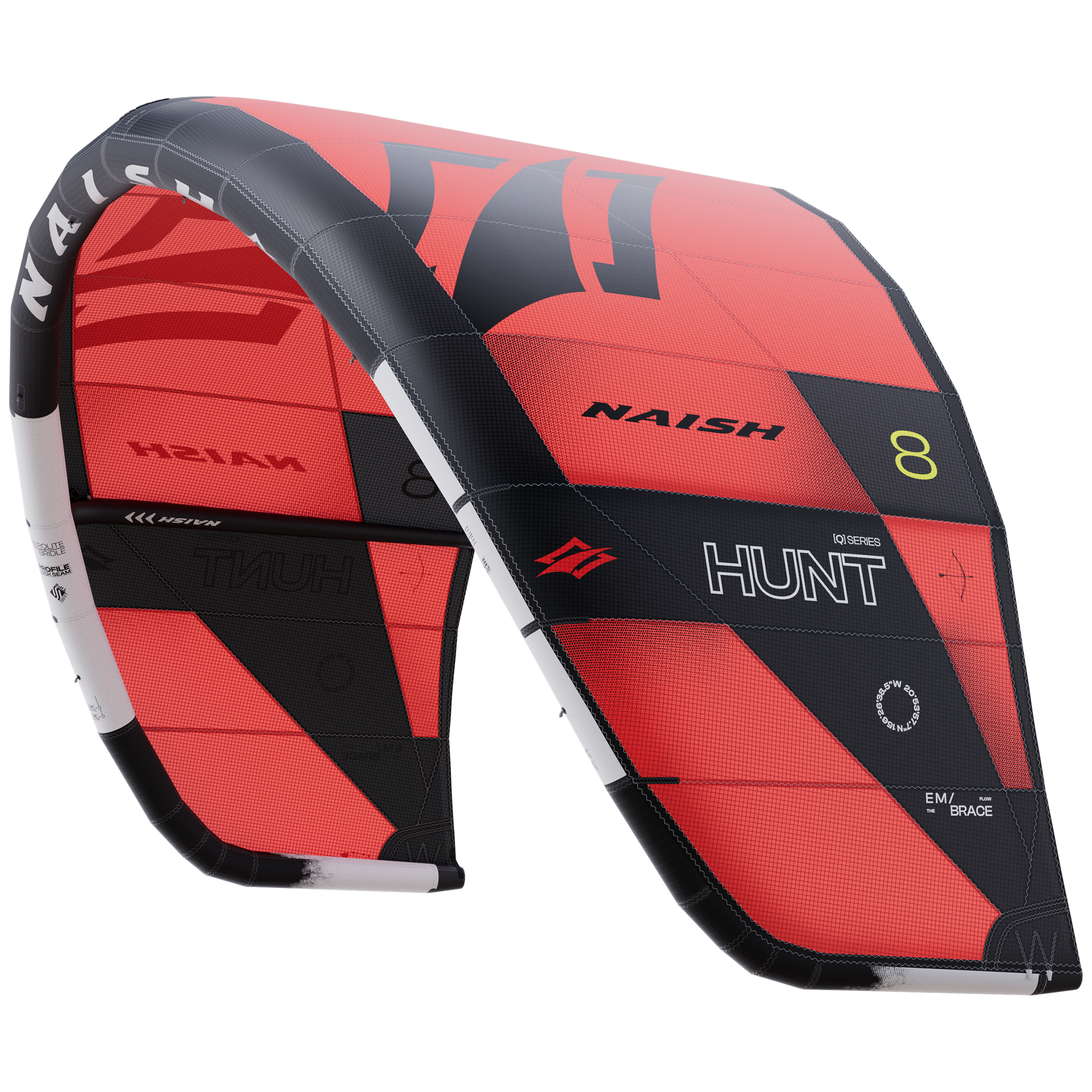 Naish Kites Hunt 9.0 aile kite blanche vagues