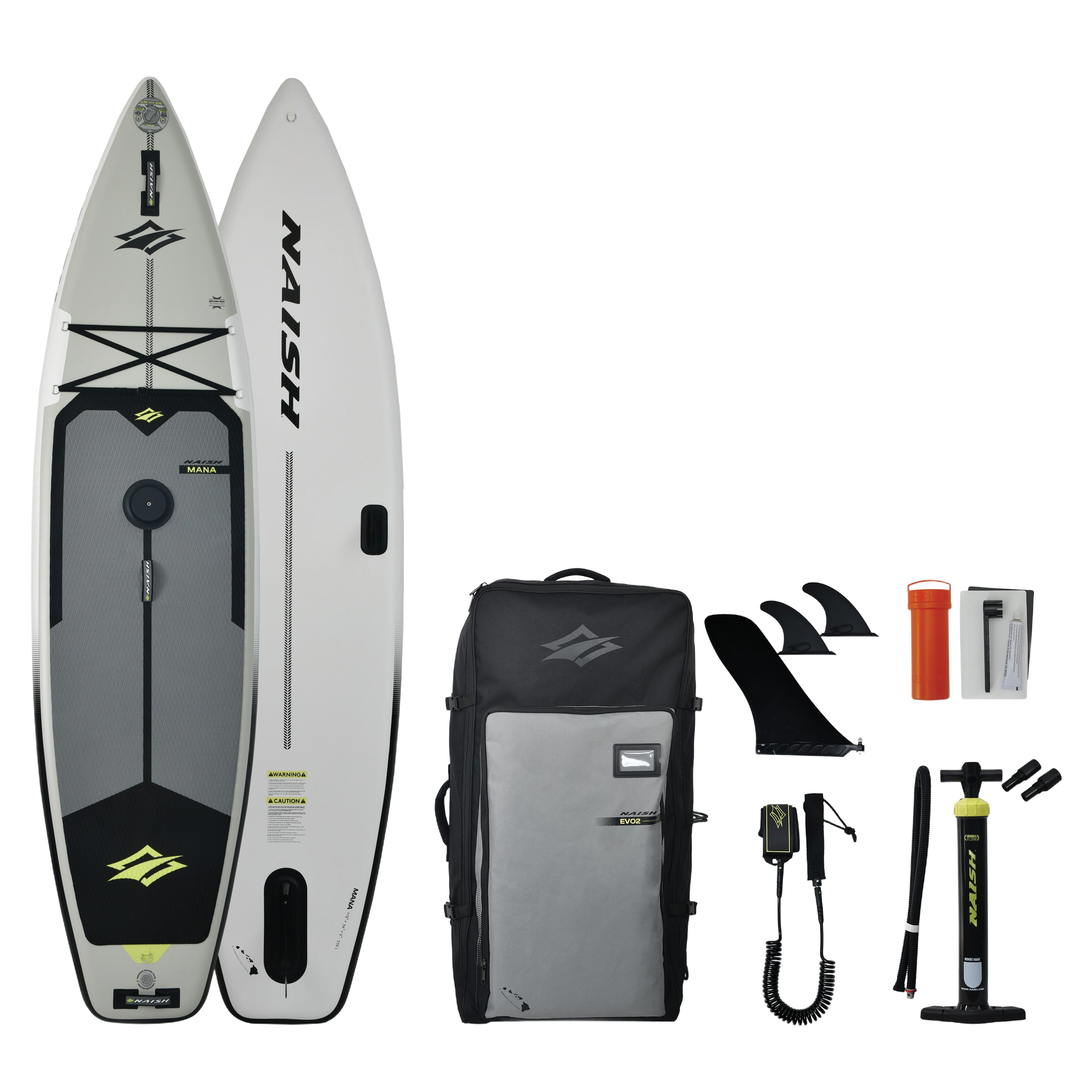 Naish Mana Crossover paddle gonflable 11'6 blanc rigide