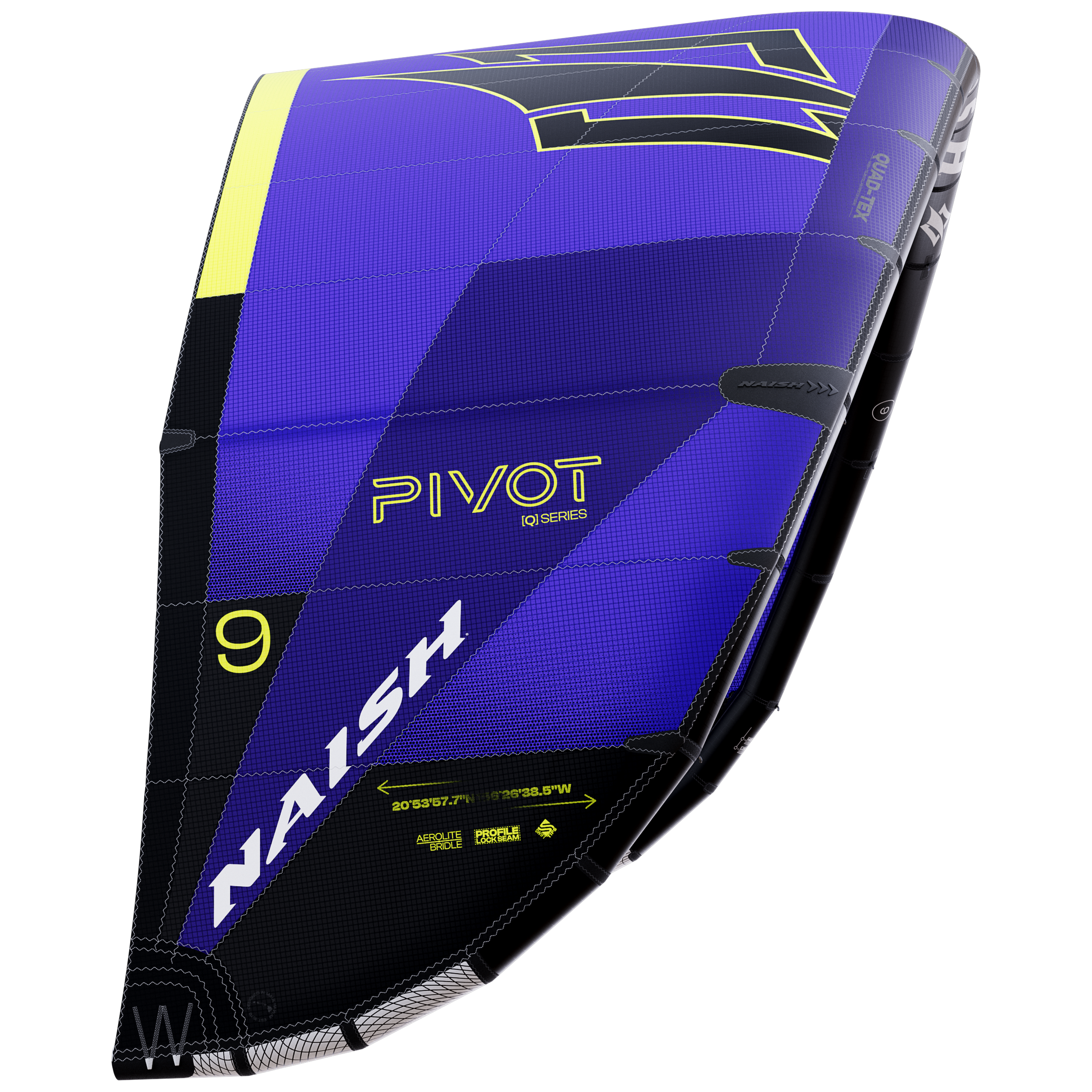 Naish Pivot aile kite violette 9m freeride polyvalente
