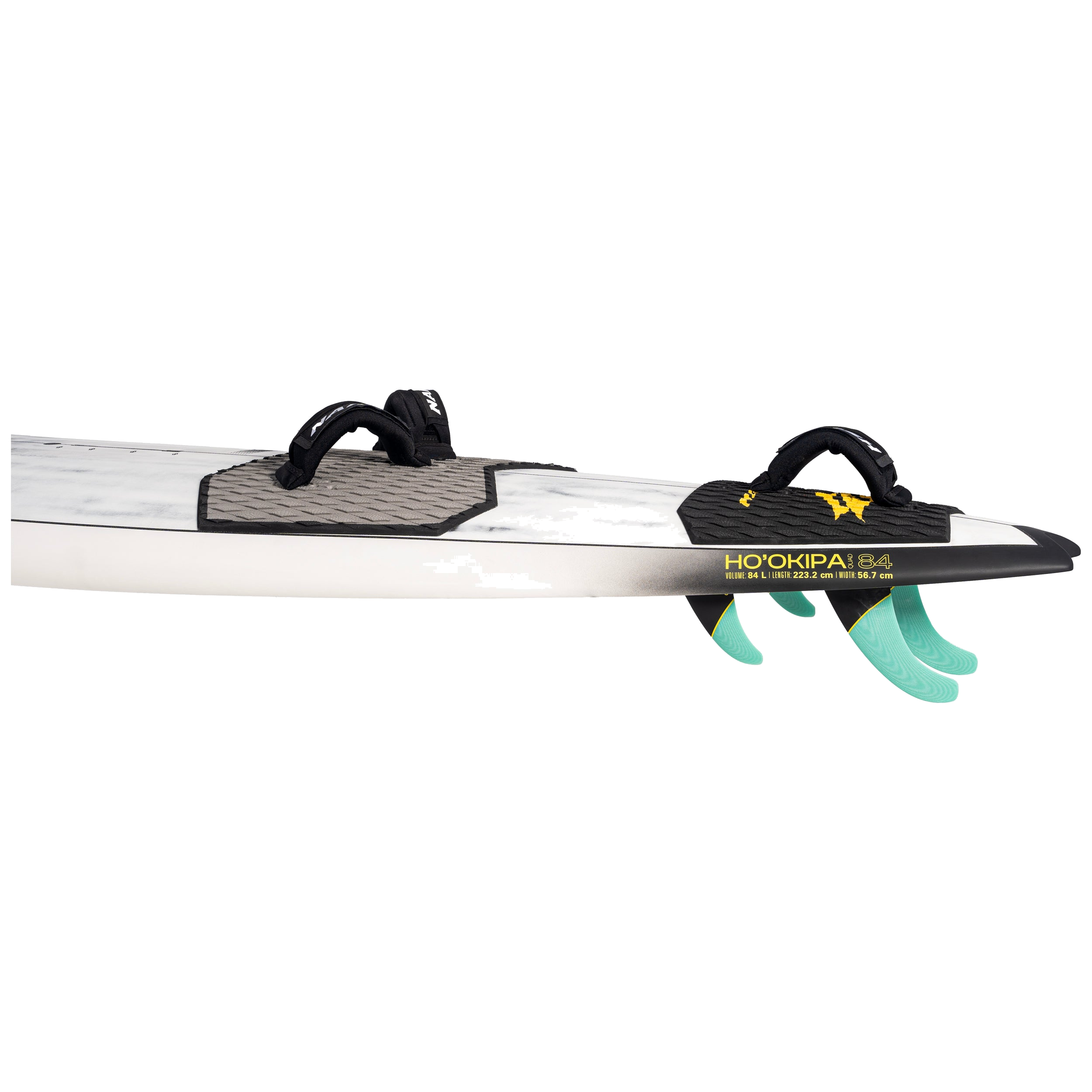 Naish Hookipa Quad Planche Windsurf 96L Blanc/Noir vague