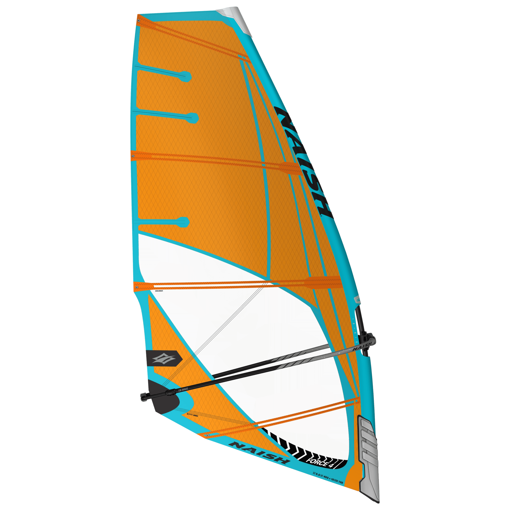 Naish Force 4 Voile windsurf vague 4 lattes bleue