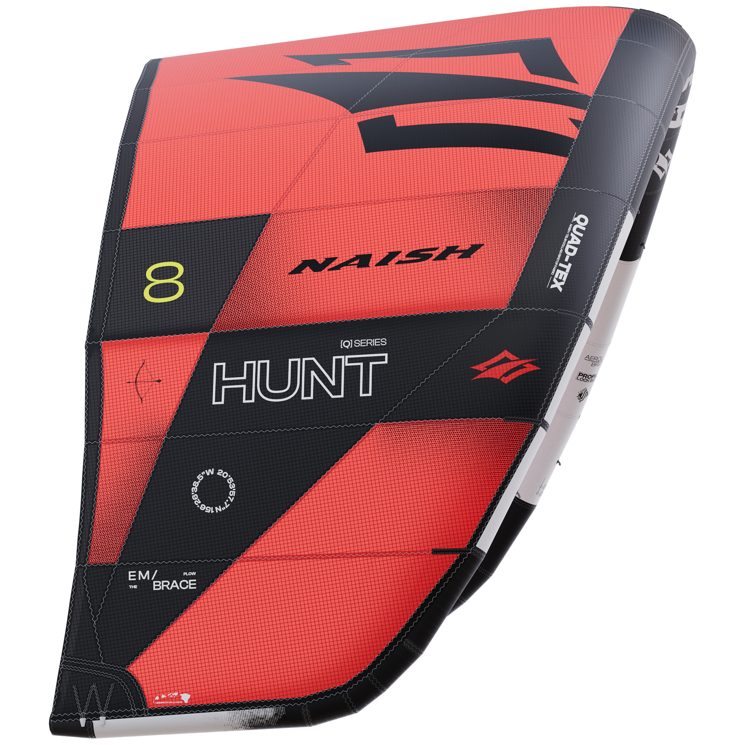 Naish Kites Hunt 9.0 aile kite blanche vagues