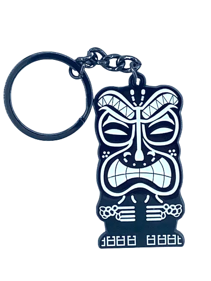 Surfpistols Tiki porte-clés métal anneau surf