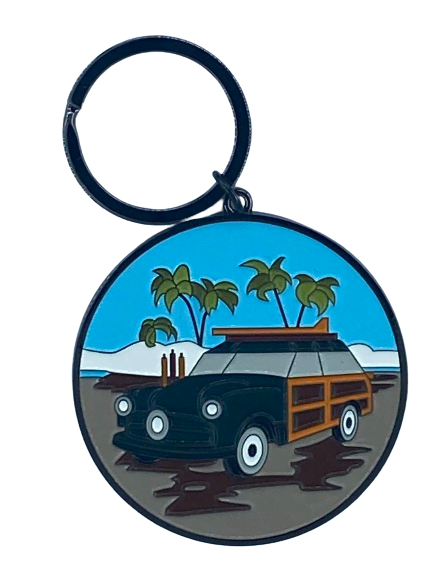 Surfpistols Woodie porte-clés surf métal 30 g