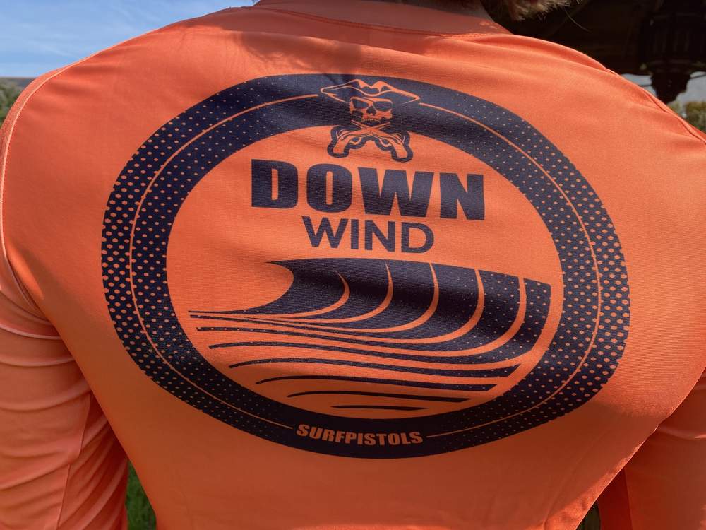 SURFPISTOLS Rescue lycra Downwind rash vest sécurité