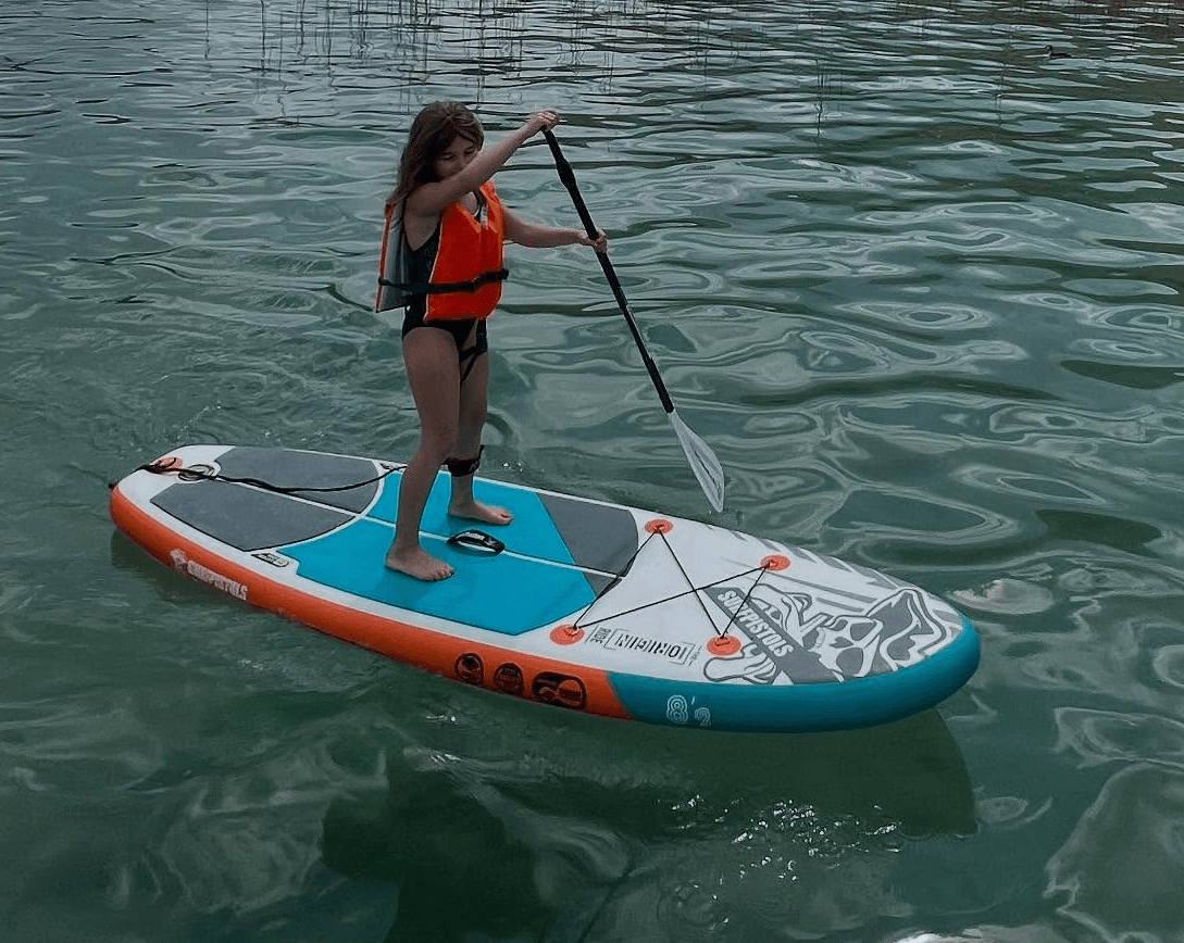 Surfpistols Origin 8'2 paddle gonflable enfant pack