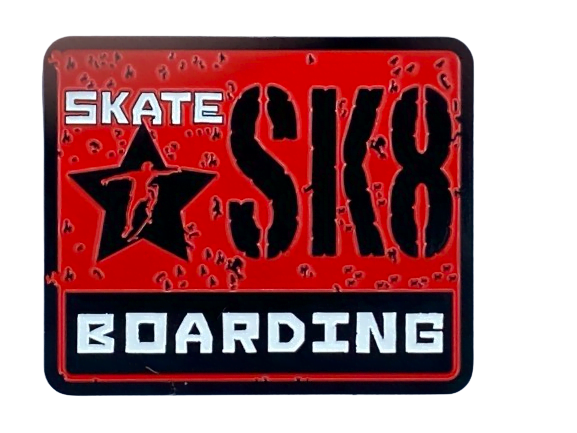SURFPISTOLS Magnet SK8 Aimant Frigo Déco Skate USA