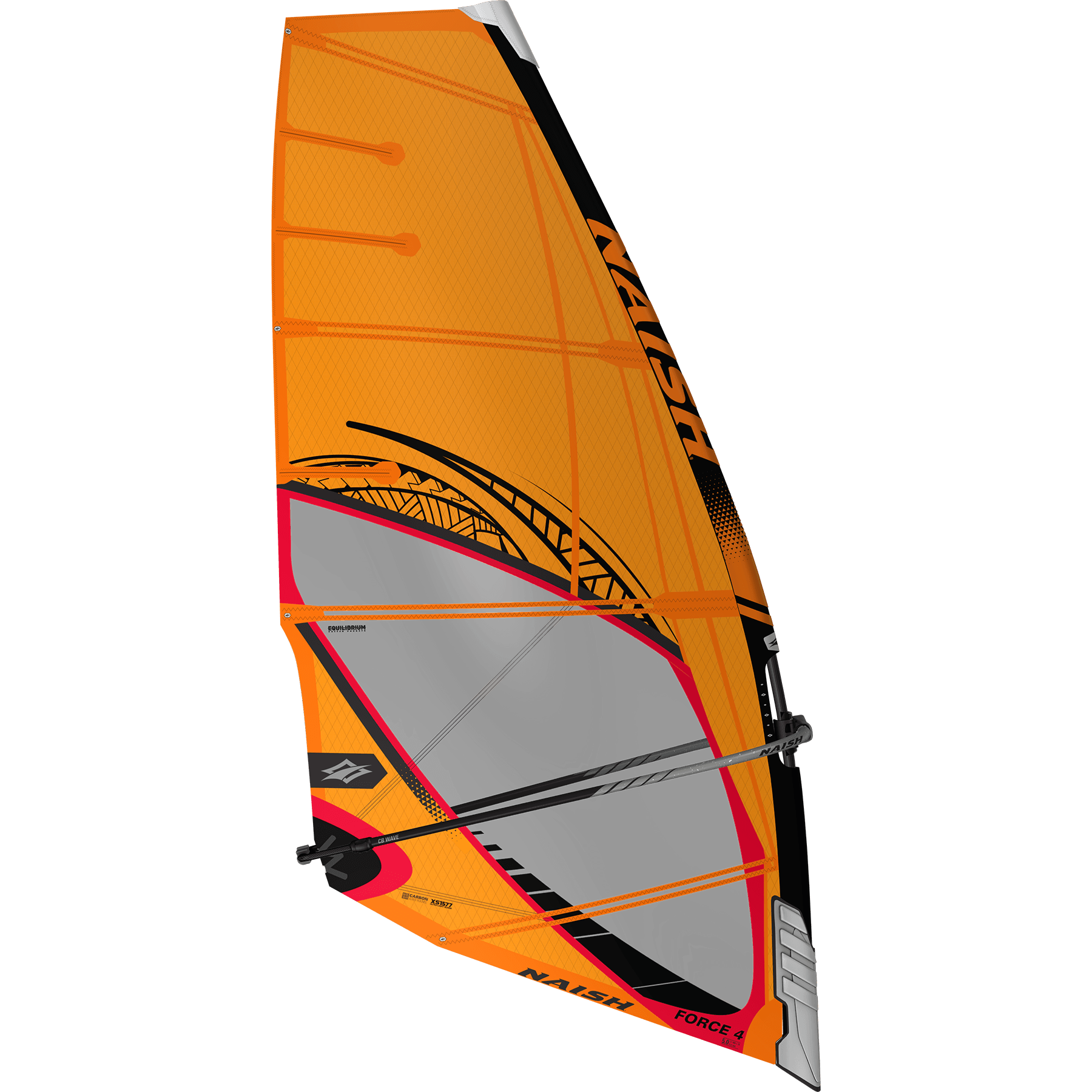 Naish Force 4 voile vague 4.0 bleue 4 lattes