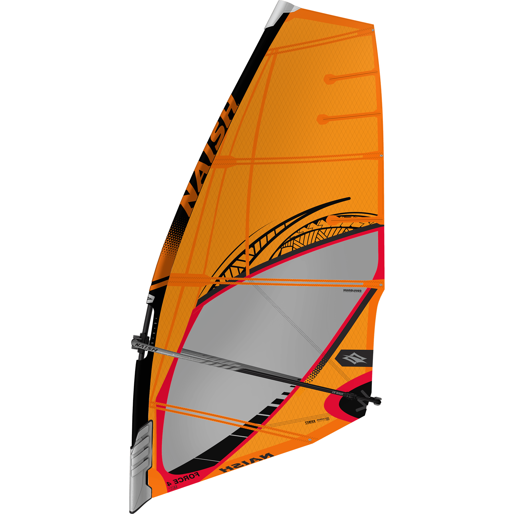 Naish Force 4 voile vague 4.0 bleue 4 lattes