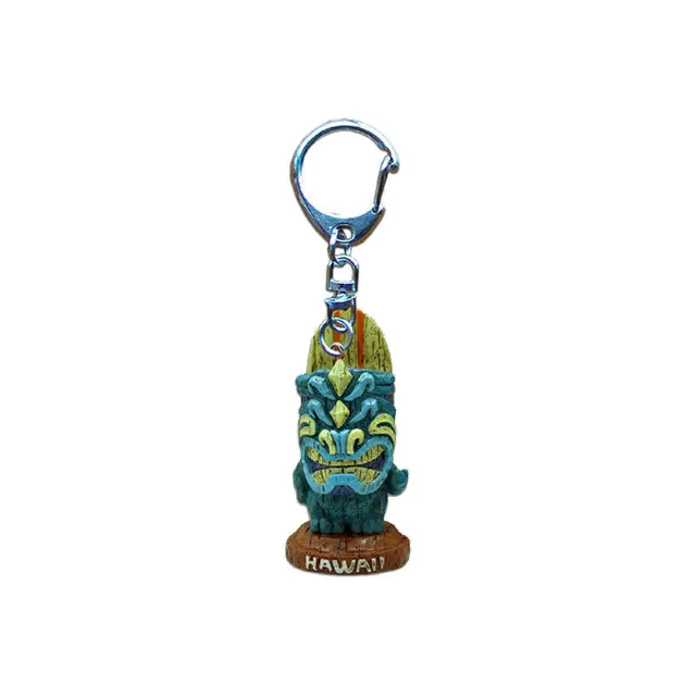 SURFPISTOLS Tiki Surf Porte-Clés Résine 5,5 cm