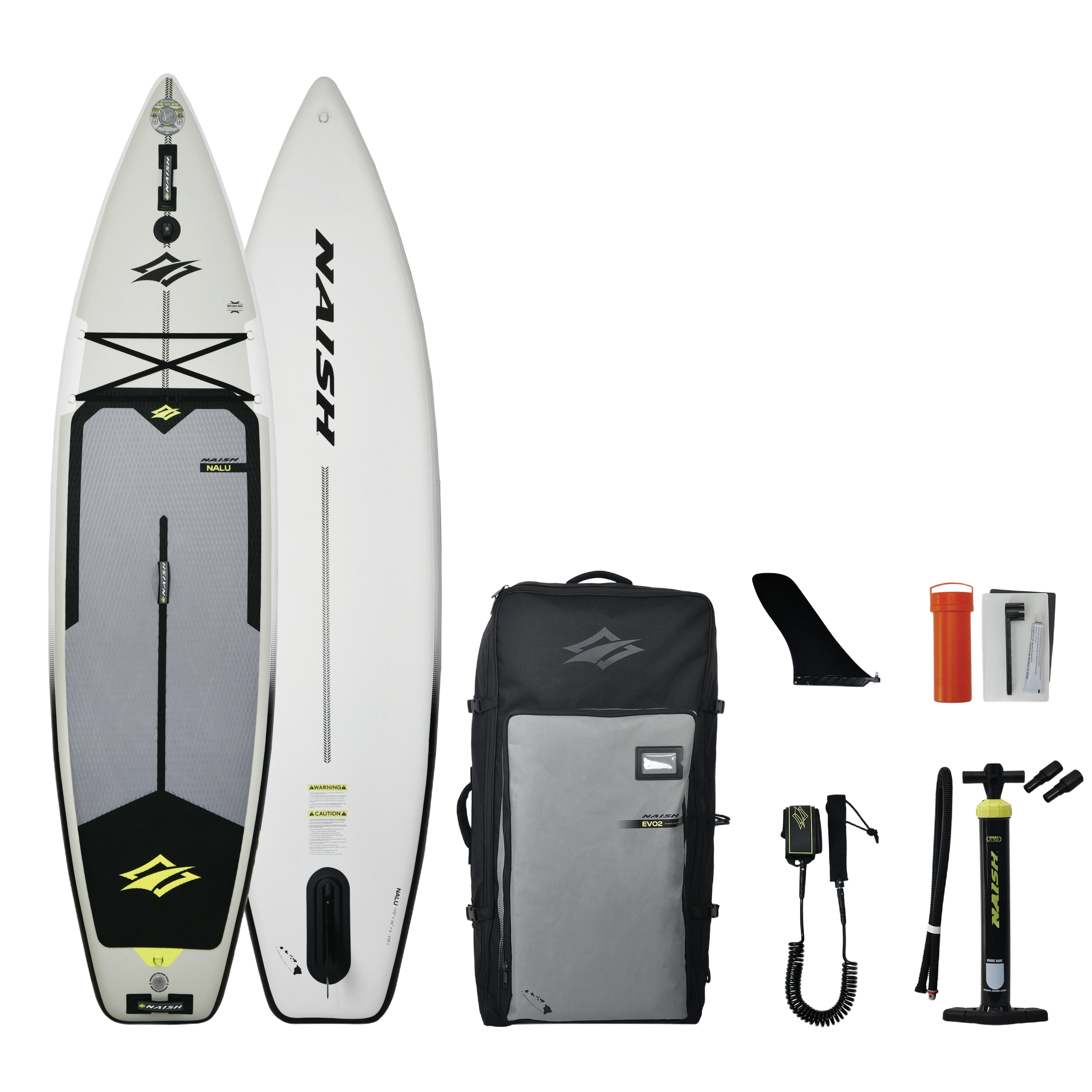 Naish Nalu iSup paddle gonflable 11'6" x 34" blanc