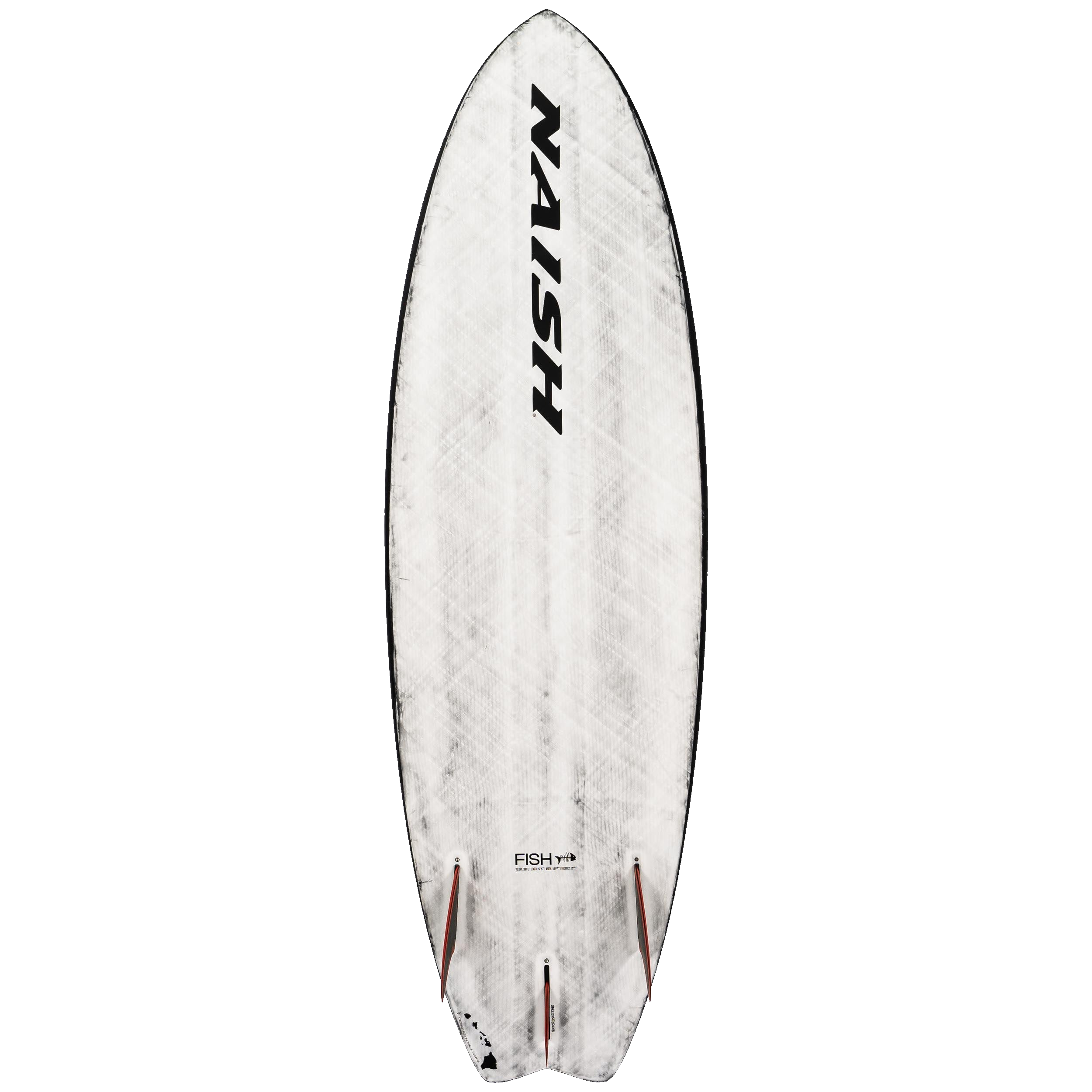 Naish Fish planche kite surf blanche 5'2" 25L vagues