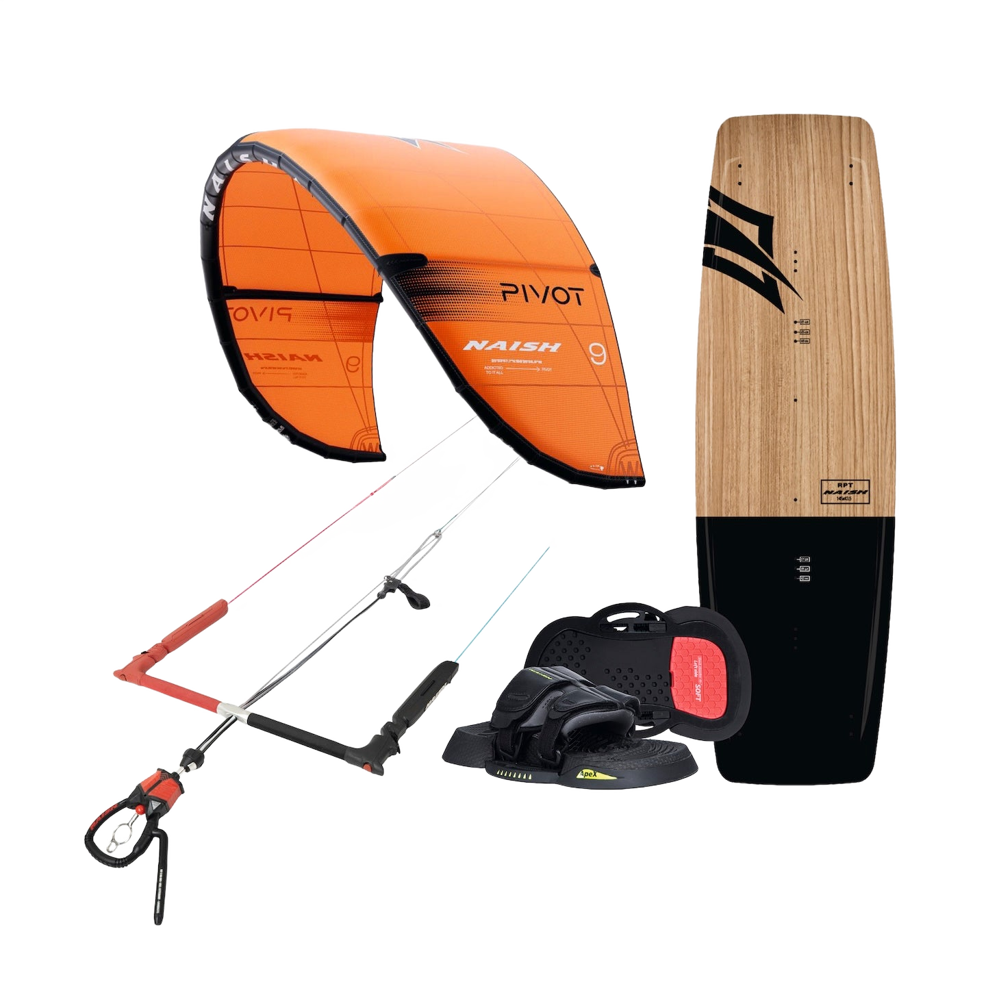Naish Pivot 9.0 pack kite Orange board 135 complet