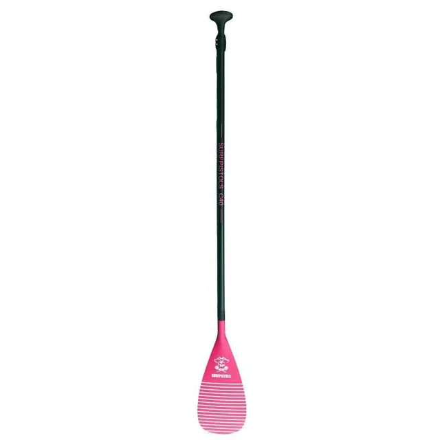 SURFPISTOLS C40 pagaie carbone rose 2 parties 175-215 cm