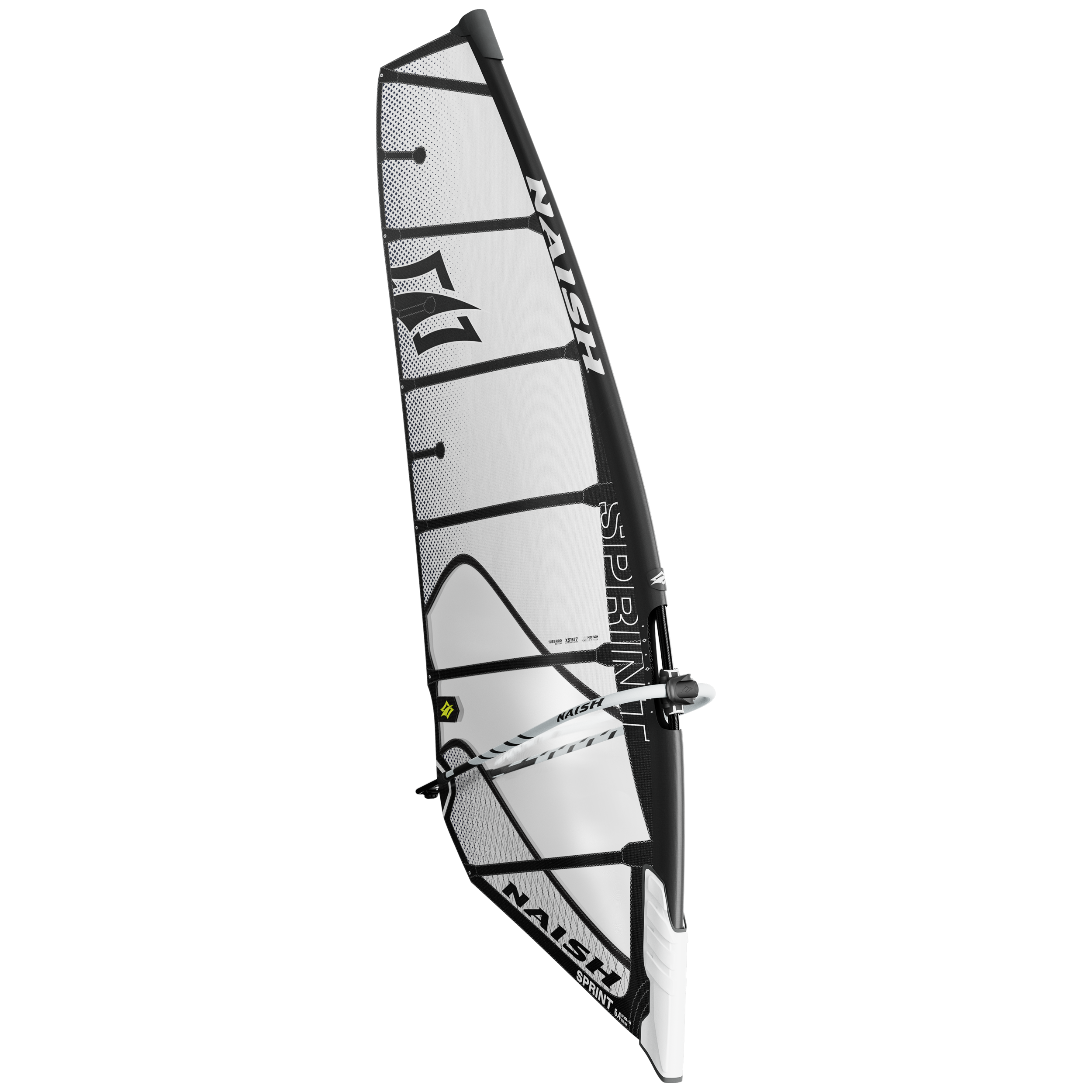 Naish Sprint 5.2 voile windsurf freeride Blanc/Bleu sans camber