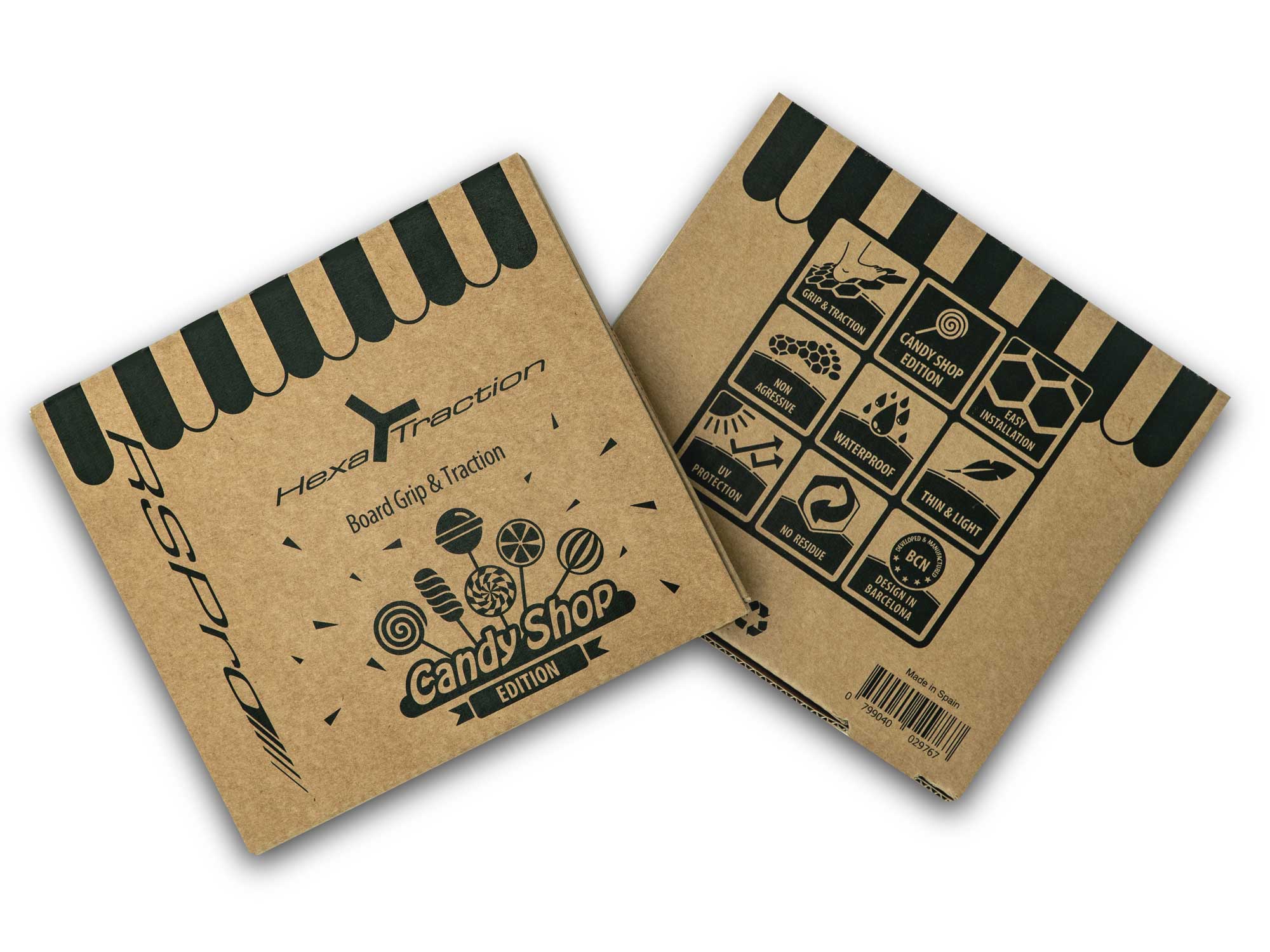 Surfpistols HexaTraction Candy Shop pads surf 18 hexagones