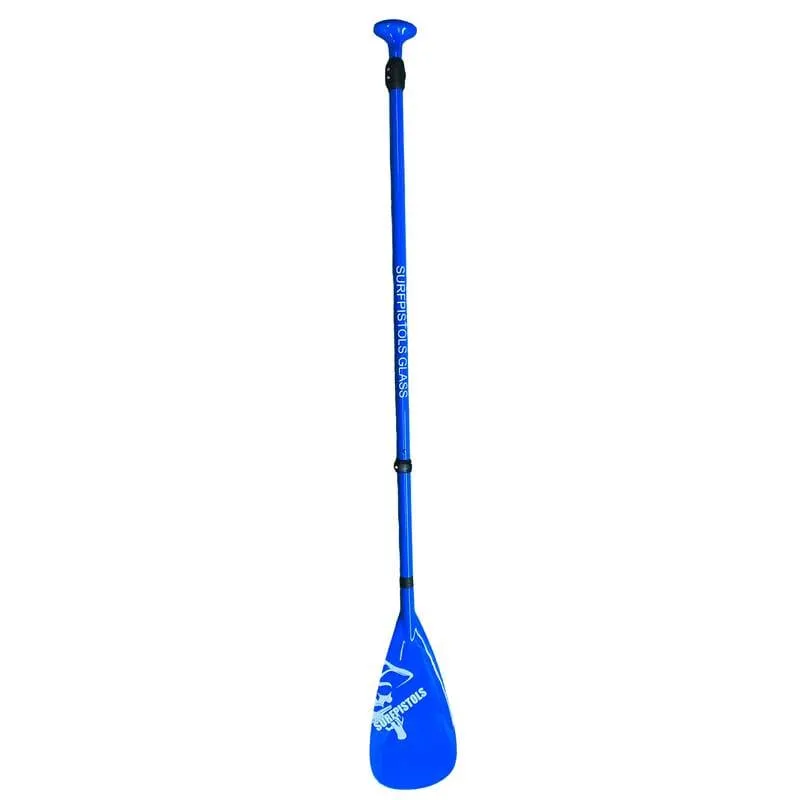 SURFPISTOLS Stand Up Paddle pagaie fibre bleu 3 parties