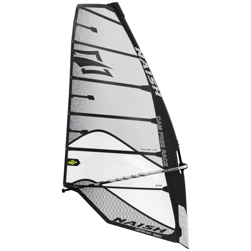 Naish Cam Freerace voile 7.0 blanche bleue