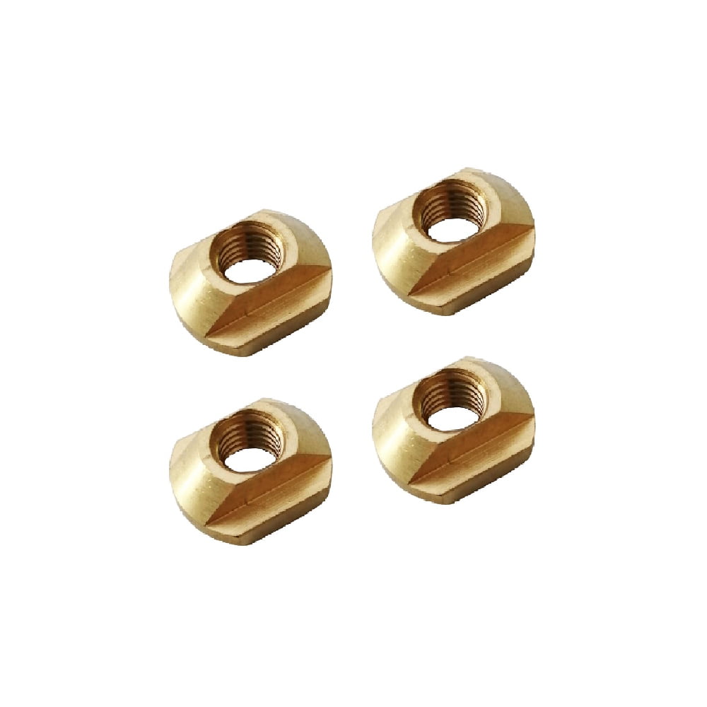 SURFPISTOLS Foils Lot 4 T-Nuts M8 Laiton Marin
